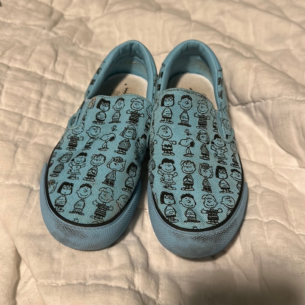 LACOSTE X Peanuts Jump Serve Slip-On Shoes blue